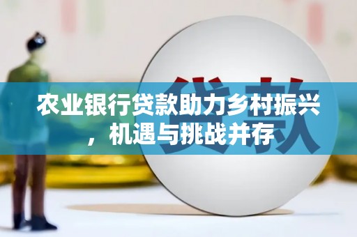 城子河农业银行贷款助力乡村振兴，机遇与挑战并存