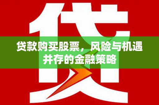城子河贷款购买股票，风险与机遇并存的金融策略
