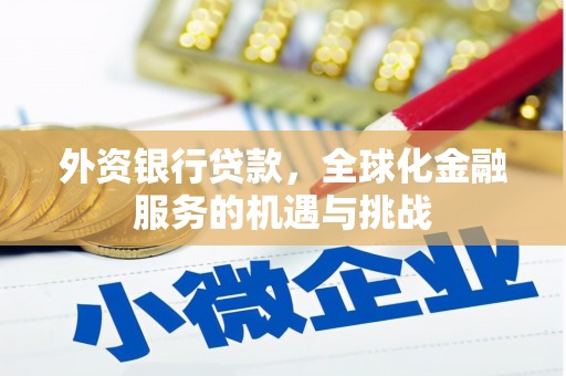 城子河外资银行贷款，全球化金融服务的机遇与挑战